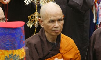 Zen master Thich Nhat Hanh. Photo by AP.