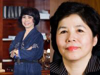 Businesswomen Thai Huong and Mai Kieu Lien