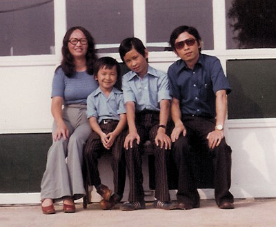 The Nguyen family in 1976.
