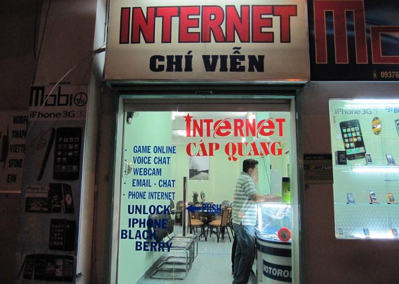 Internet Cafe in Vietnam