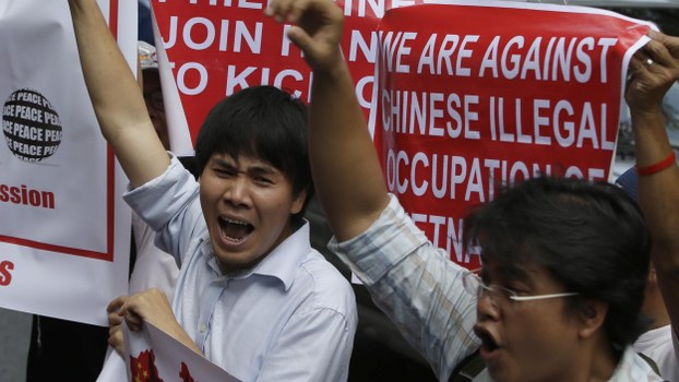 Protest against Chinese imperialistic acts