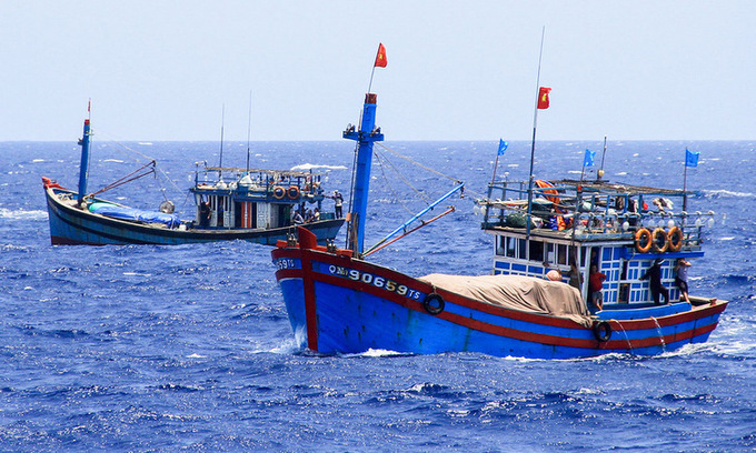 Vietnamese fishing boats