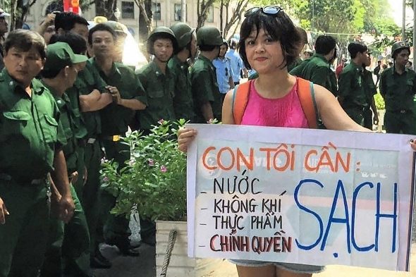 Environmental activist Hoang Thi Minh Hong