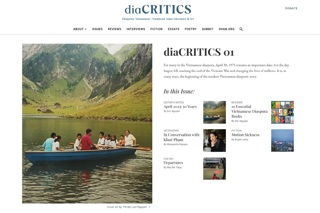 new diaCRITICS website homepage